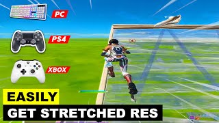 How to Get Stretched Resolution in PS4  PC  XBOX Fortnite Chapter 2  Season 2 [upl. by Antoinetta]