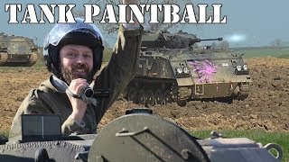 Paintballing in tanks [upl. by Ayvid]