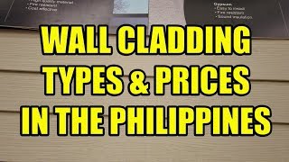 Wall Cladding Types and Prices In The Philippines [upl. by Wilscam133]