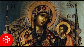 Greek Byzantine orthodox chant Agni Parthene Αγνή Παρθένε Lyric Video [upl. by Naesyar]