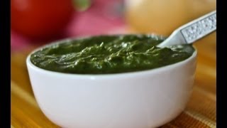 Green Chutney  Coriander and Mint Green Chutney  Chutney Recipes by Archanas Kitchen [upl. by Lamont]