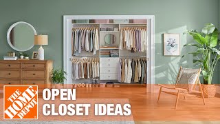 Open Closet Ideas  The Home Depot [upl. by Frieda]