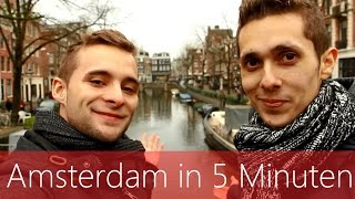 Amsterdam in 5 Minuten  Reiseführer  Die besten Sehenswürdigkeiten [upl. by Nanda]