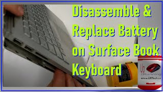 Microsoft Surface Book Keyboard Disassembly amp Battery Replacement [upl. by Ardnaid]