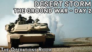 Desert Storm  The Ground War Day 2  Iraqi Counterattack  Animated [upl. by Marvella]