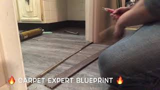 🛠 How To Install Vinyl Doorway Transition 🛠 Vinyl Plank Flooring [upl. by Nissa]