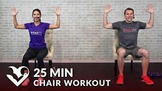 AT HOME Chair Exercises for Seniors Older Adults and Beginners [upl. by Sheena]