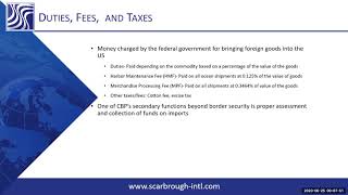 All about US Customs duties fees and taxes [upl. by Haissem]