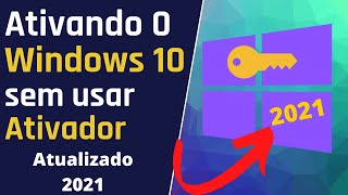 Como Ativar o Windows 10 sem precisar instalar nada 2023 [upl. by Annhoj]