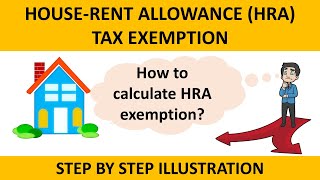 How to calculate HRA exemption  Income tax [upl. by Airdnaxela]