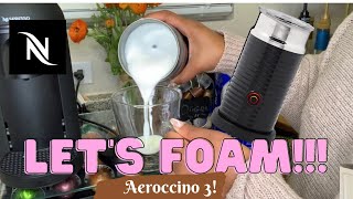 How To Foam Milk With Aeroccino 3 Make Coffee With Foam Tips amp Tricks  Easy Foamed Latte Recipe [upl. by Ylrebma]