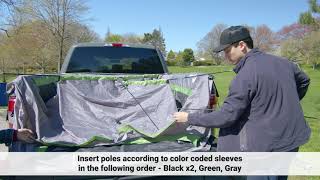 How to Setup a Napier 19 Series Backroadz Truck Tent │ Installation amp Setup Instructions [upl. by Lanevuj]