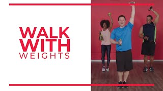 Walk With Weights  At Home Workout Videos [upl. by Nosnek183]