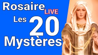 Rosaire en Live avec les 4 Chapelets 6 oct 🙏 ND du rosaire [upl. by Reeva]