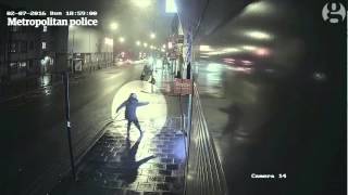 Brixton gun attack captured on CCTV [upl. by Aitnyc564]