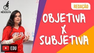 Linguagem Objetiva x Subjetiva [upl. by Nomaj]