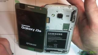 Tuto  remplacement écran vitre tactile  AMOLED Samsung J3 2016  J320F [upl. by Fariss]