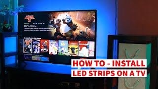 TV LED Strip Installation Guide How to [upl. by Gazo710]