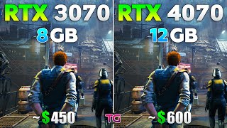 RTX 3070 vs RTX 4070  Test in 10 Games [upl. by Nauqas]