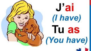 French Lesson 14  AVOIR TO HAVE Verb Conjugation Present tense  Conjugaison Indicatif présent [upl. by Nnaaras]