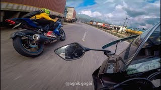 Yamaha R15 V3 In Action  Street Racing [upl. by Uot]