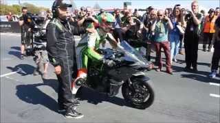 Kawasaki Ninja H2R Isle Of Man TT James Hillier Full Video [upl. by Nations]