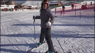 Beginner ski lesson 1 with Deb Armstrong intro equipment and movement [upl. by Stanford941]