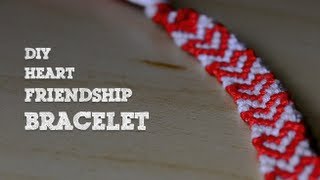 DIY Heart Friendship Bracelet [upl. by Sandry]