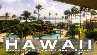 Kauai Beach Resort Room and Grounds Tour  KAUAI HAWAII [upl. by Hebrew]