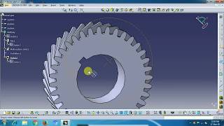 HELICAL GEAR IN CATIA V5 [upl. by Adirem]