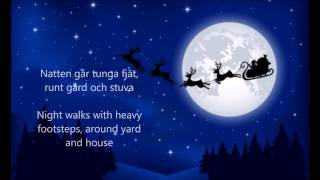 Natten går tunga fjät Sankta Lucia  ENGLISH TRANSLATION [upl. by Atiekahs805]