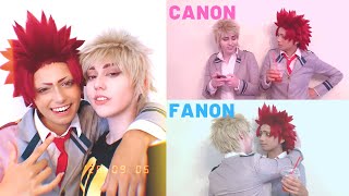 KiriBaku Canon VS Fanon  BLOOPERS [upl. by Ecirtak695]