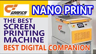 NANO PRINT BEST SCREEN PRINTING MACHINE DIGITAL PRESS COMPANION by Grafica Flextronica from India [upl. by Sleinad164]