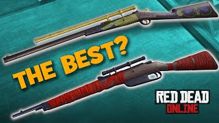 Carcano vs Rolling Block Rifle The Best Sniper Rifle in Red Dead Online [upl. by Zetniuq454]