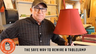 The Safe Way to Rewire A Table Lamp [upl. by Nidya]