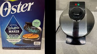 Oster Belgian Waffle Maker Demo  Review [upl. by Tanny]