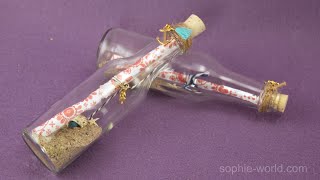 How to Make a Message in a Bottle  Sophies World [upl. by Llednar]