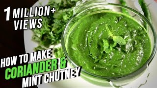 How To Make Coriander Mint Chutney  Easy Recipe By Ruchi Bharani  Basic Cooking [upl. by Buckie]