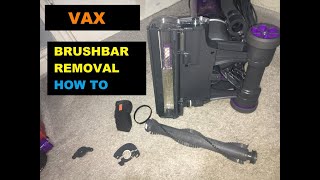 HOW TO Vax Air Vacuum cleaner  Brushbar removal amp cleaning [upl. by Nnyre]