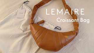 Lemaire Croissant Bag Unboxing  Try On 🥐  르메르 범백 크로와상백 언박싱 [upl. by Nicola]