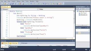 Visual Basic Tutorial  25  Select Case Else [upl. by Nairred]