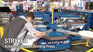 Stryker  Automatic Screen Printing Press  MampR Screen Printing [upl. by Snevets]