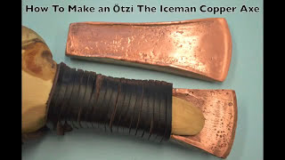 How to Make an Otzi the Iceman Copper Axe Ancient Bushcraft Survival Skills [upl. by Lantha960]