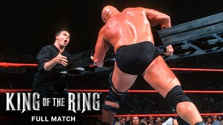 FULL MATCH Steve Austin vs Mr McMahon amp Shane McMahon – Ladder Match WWE King of the Ring 1999 [upl. by Odrarebe]