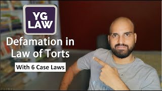 Defamation Essentials Defences and case laws  Law of Torts [upl. by Hgielram128]