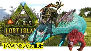 Lost Island Taming Guide for All NEW Creatures [upl. by Annod]