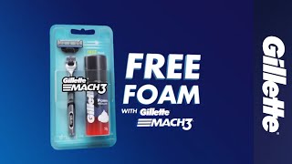 Gillette MACH3 Shaving Razor with Free Gillette Shaving Foam  Gillette India [upl. by Lyn]