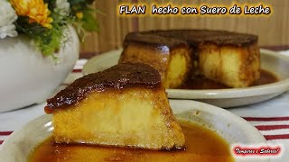 FLAN CON SUERO DE LECHE Y SIN HORNO Fácil y Delicioso [upl. by Noivaz862]