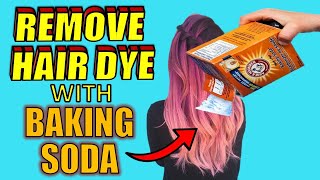 4 Easy Ways to REMOVE HAIR DYE With BAKING SODA [upl. by Eidahs494]