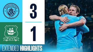 Extended Highlights  Man City 31 Plymouth  OReilly brace amp De Bruyne goal into FA Cup Quarters [upl. by Anier]